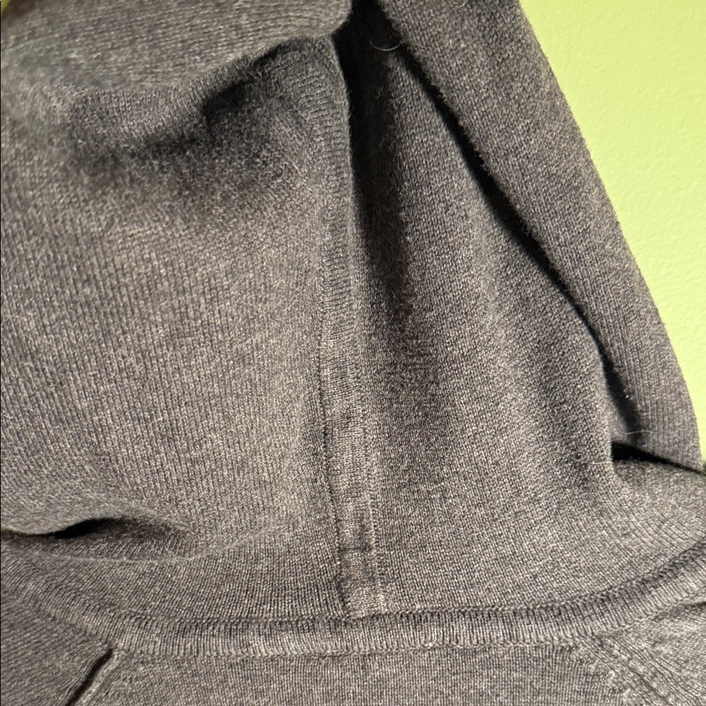 Maggie's Organics Organic Cotton Pullover with Hood - Heathered Brown L - Picture 11 of 12